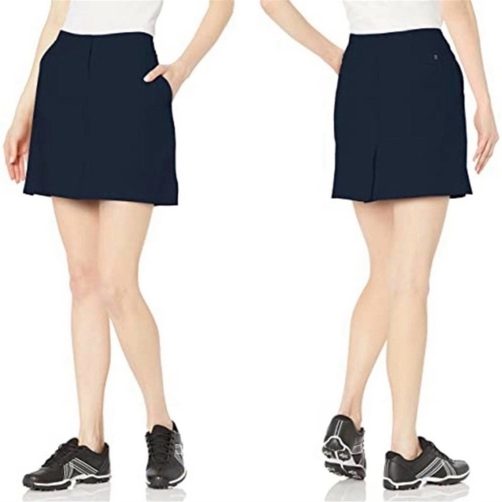 NWT IZOD Women’s Navy Swing Flex Skort - Classic Performance Golf Shorts size 14